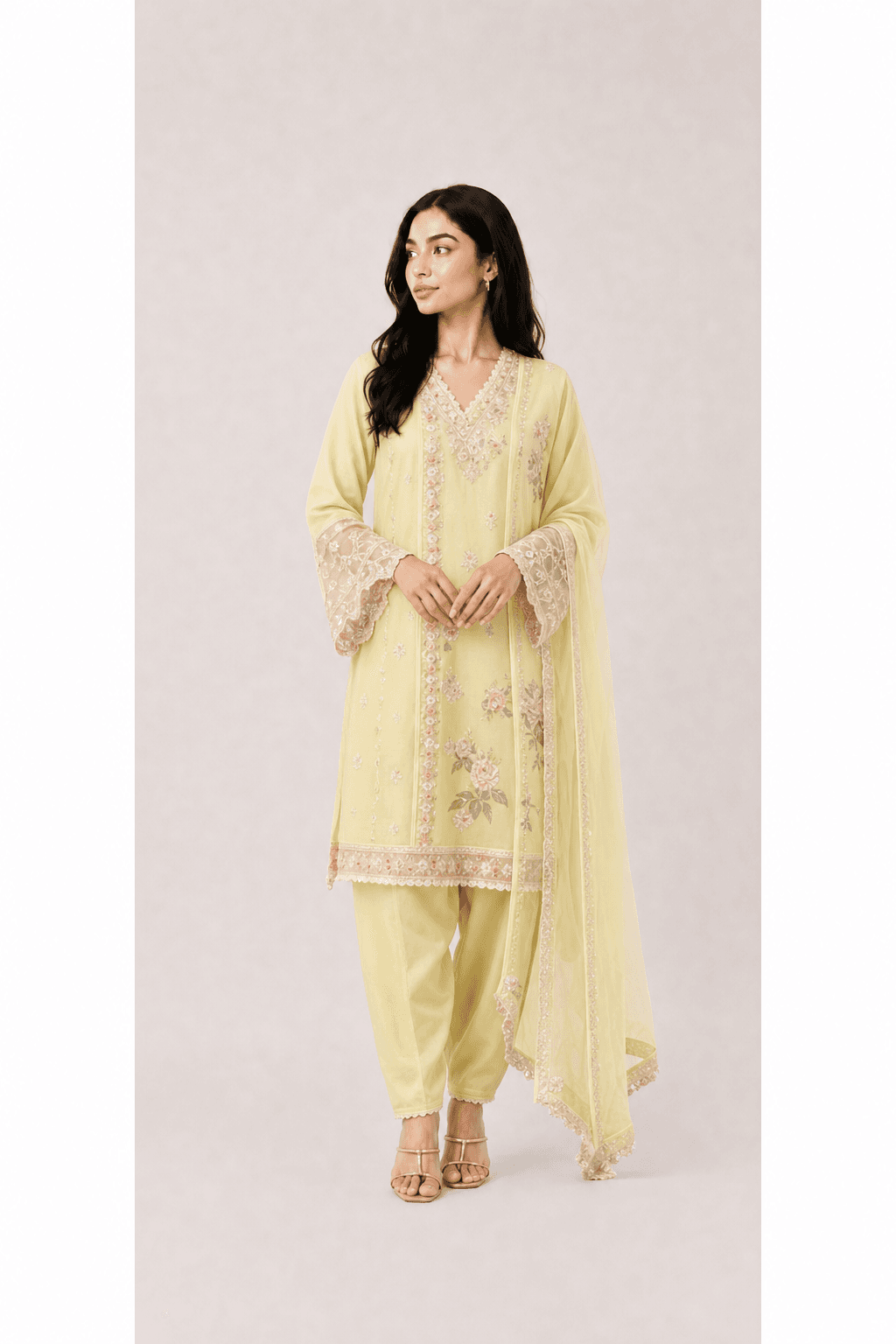 Yellow 3 piece suit