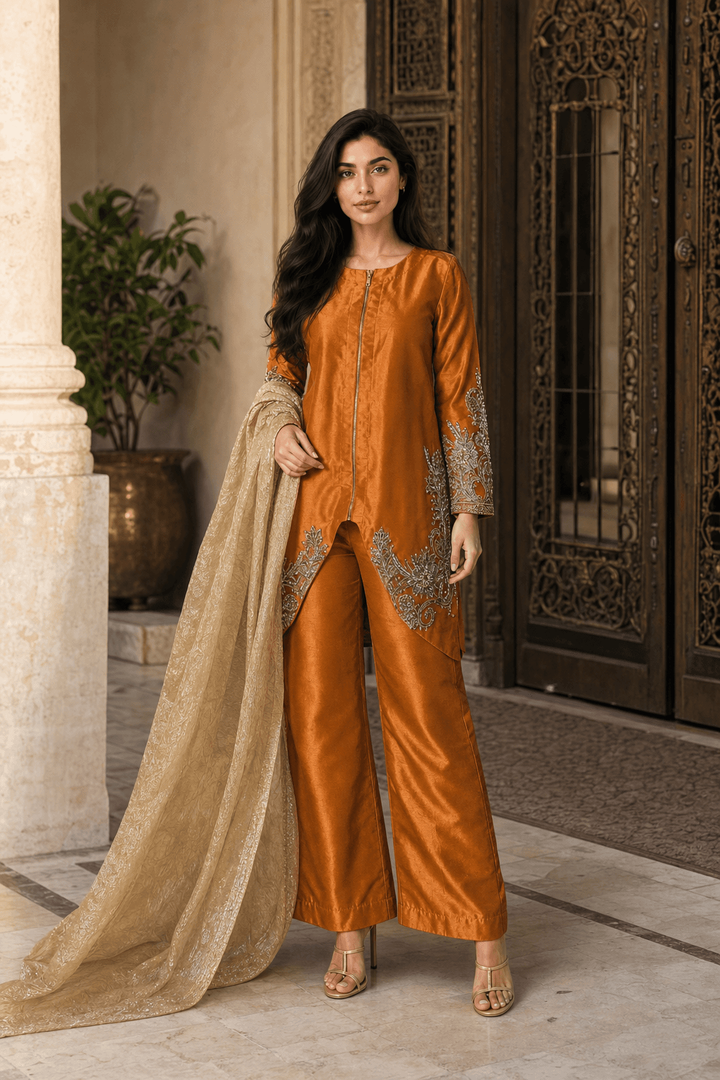 Burnt orange set