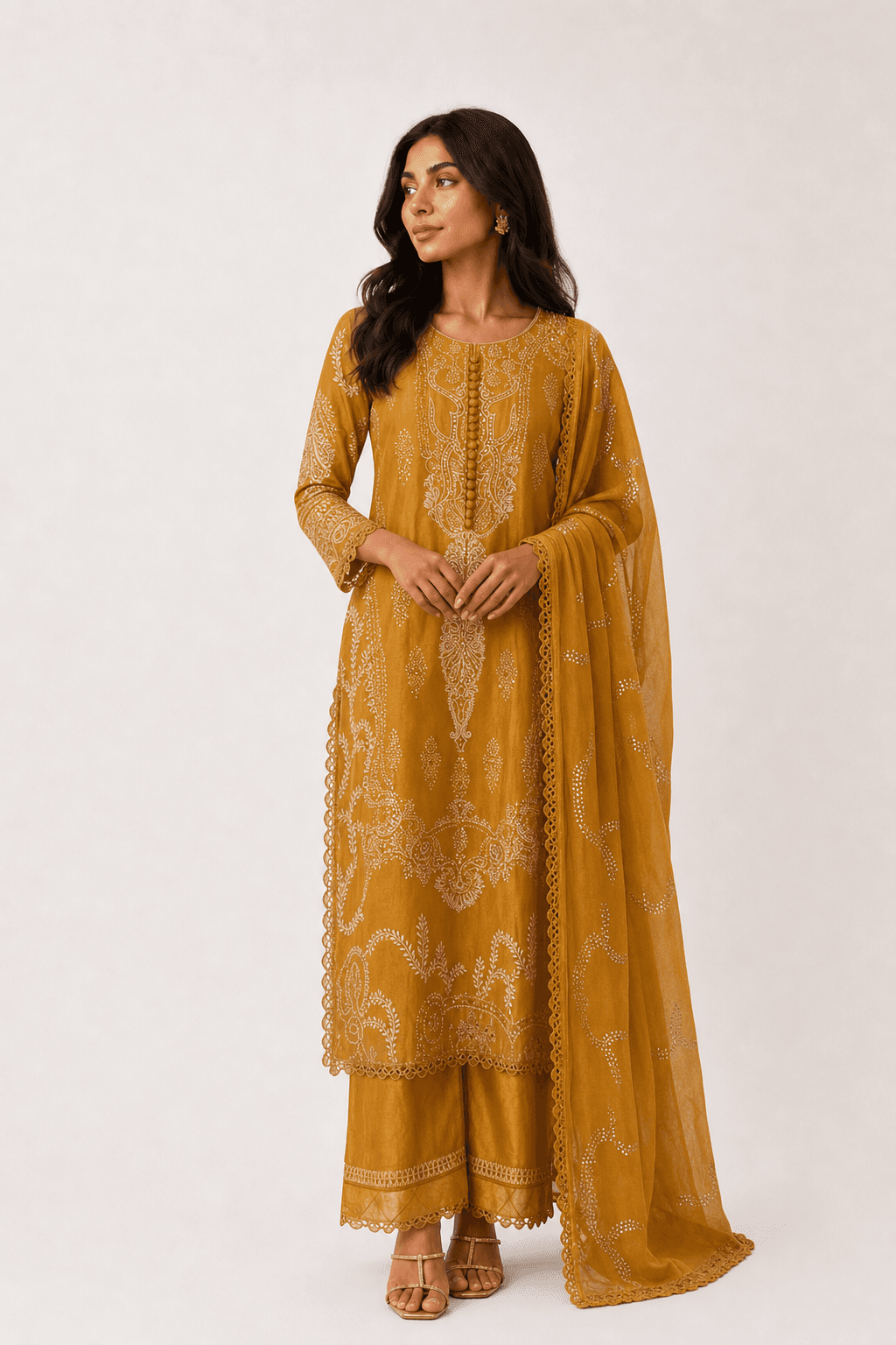 Mustard Yellow Three Piece Never Worn