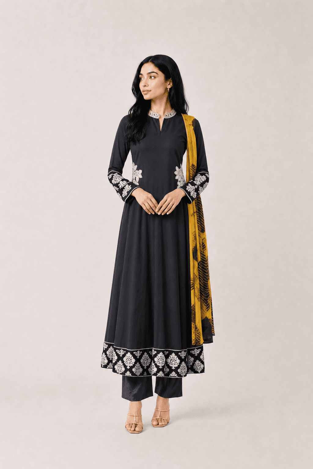 Beautiful black maxi anarkali