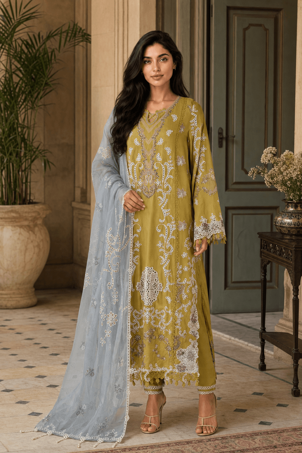 Heavy Lawn Yellow and Purple Suit