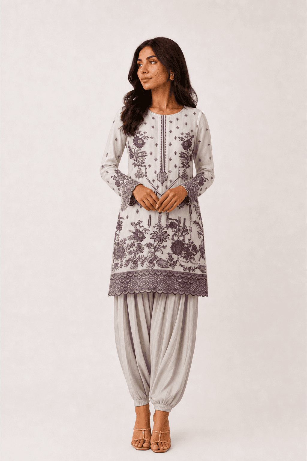 Embroidered suit