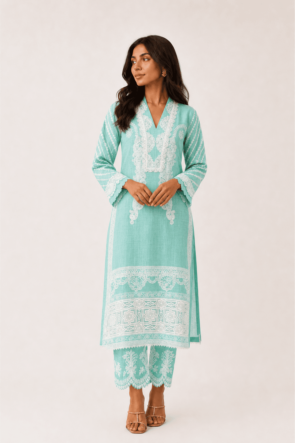 Turquoise Kurta