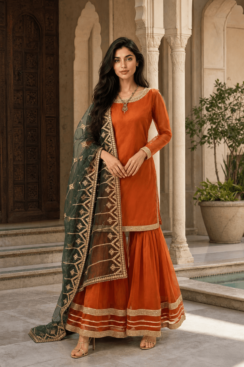 Orange Gharara