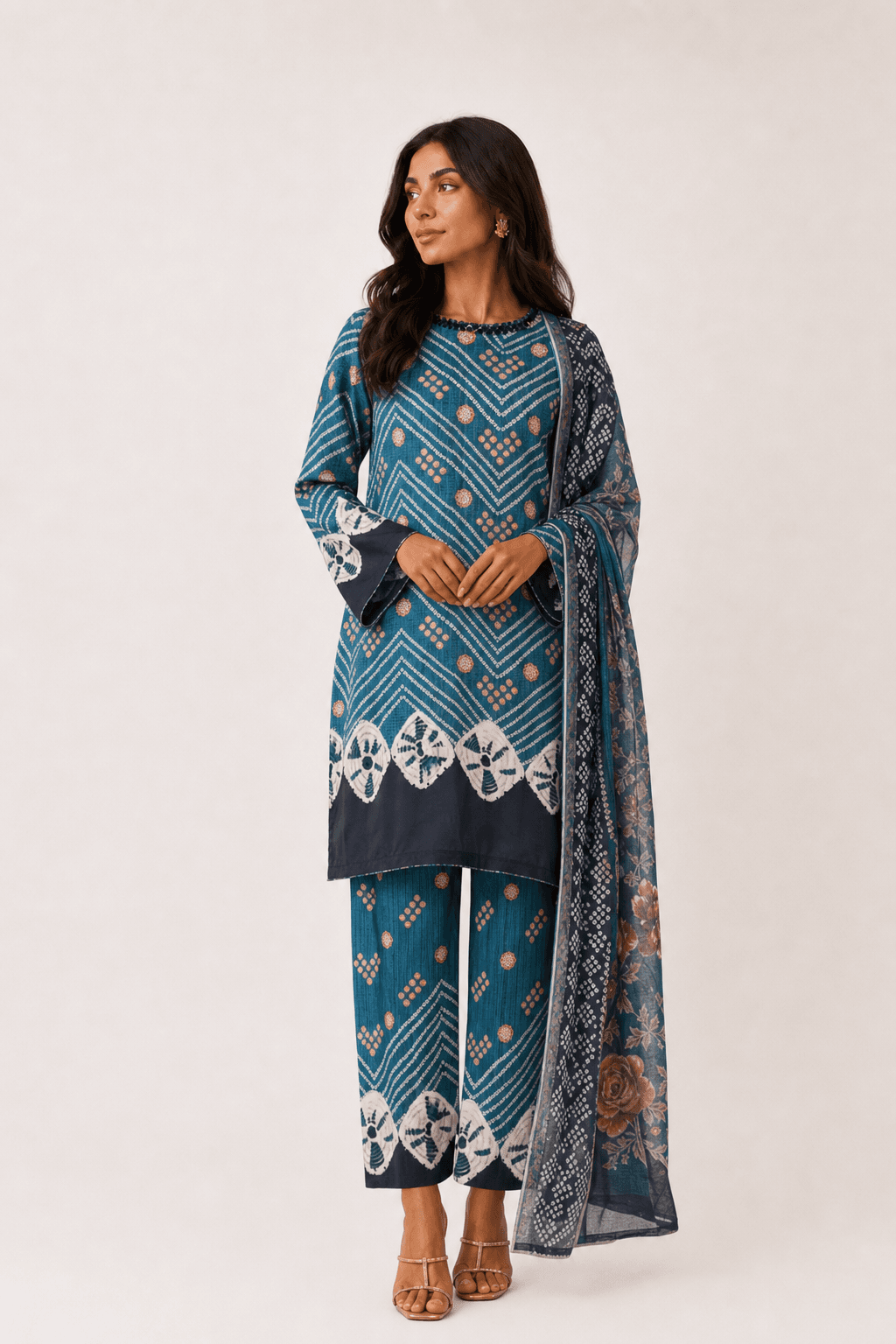Silk 3 piece suit