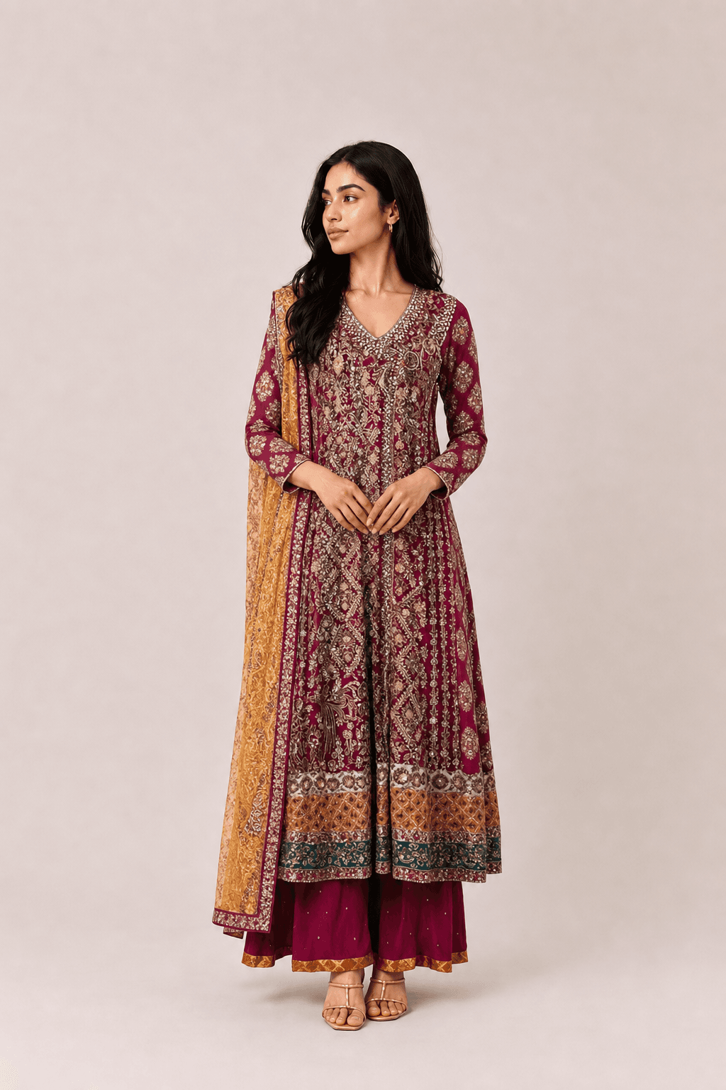 3 PC Festive lengha Suit
