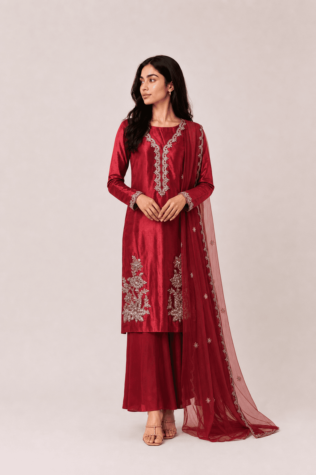 Silk three piece