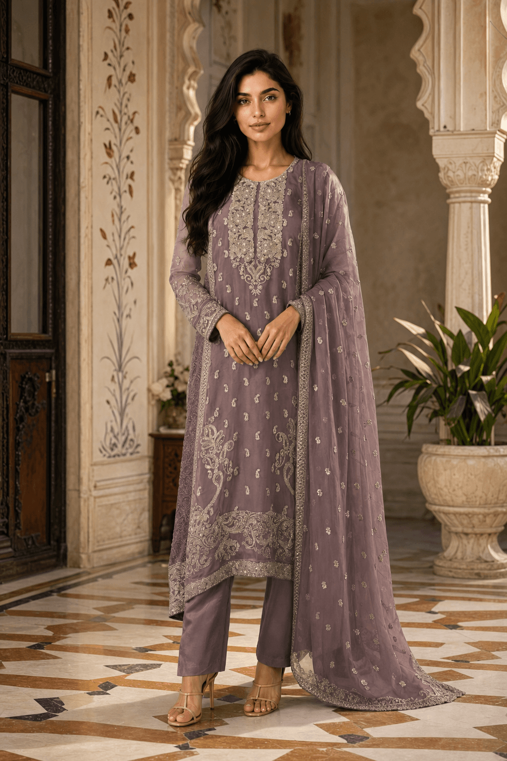 3-Piece Embroidered Pakistan suite