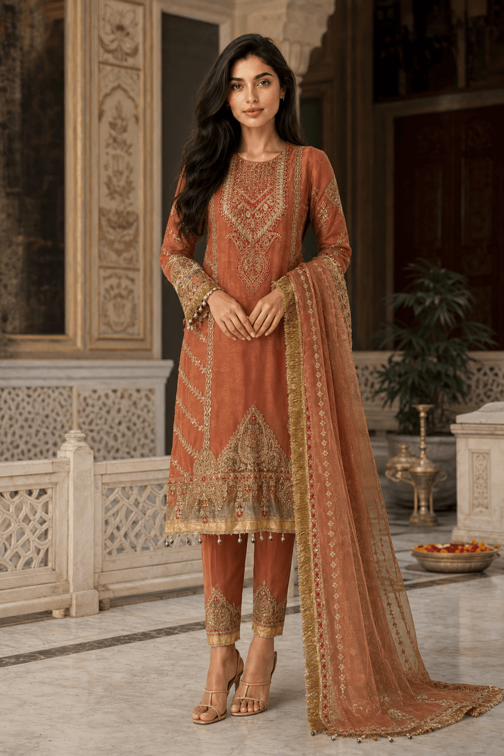 Mehndi outfit or dholki