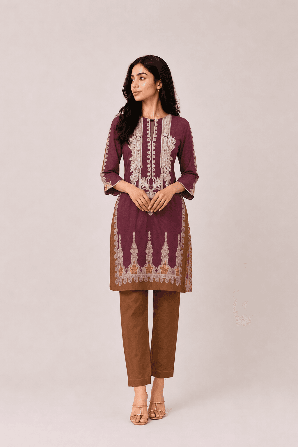 2 Piece Authentic Alkaram Party Wear with Shirt and Trouser
